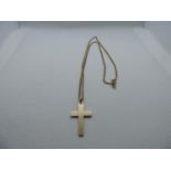 9ct Gold Cross on Chain - 5.5gms