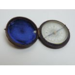 Cased Pocket Compass - 4.5cm Across