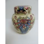 Moorcroft Pottery Ginger Jar - Honeysuckle Pattern Designed by Sarah Brummell-Bailey - 15.5cm High -