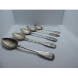 6x Silver Teaspoons - 80gms