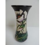 Moorcroft Oriental Poppy Pattern Vase by Philip Gibson - No 76 - 21cm High - with Original Box