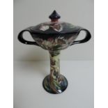 Moorcroft Symphony Pattern Twin Handled Chalice/Coupe and Cover Designed by Emma Bossons - No 54 -