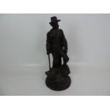 Carved Black Forest Figure of a Mountaineer - 57cm High