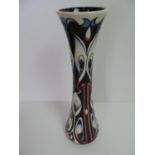Moorcroft Pottery Vase - Bobbins Designed by Rachel Bishop - No 19/100 - 31cm High - with Original
