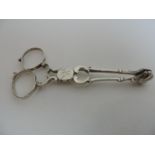 Pair of Georgian Silver Sugar Nips - 32gms - 12cm Long