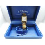 Boxed Rotary Elite Reverso Ladies Wristwatch