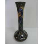 Moorcroft Phoenix Vase - Decorated with a Peacock Signed Gold Pen Fraser Street - 20.5cm High - with