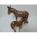 2x Beswick Donkeys