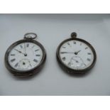 2x Silver Pocket Watches - Both Missing Glass