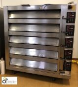 Mono LED mobile 5-deck Oven, 415volts (please note there is a lift out charge of £20 plus VAT on