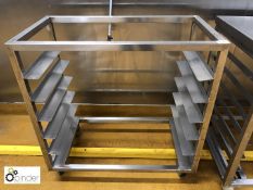 Mobile stainless steel Tray Rack, 860mm x 460mm (please note there is a lift out charge of £10