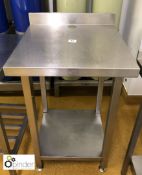 Stainless steel Preparation Table, 600mm x 600mm (please note there is a lift out charge of £10 plus