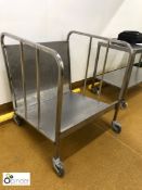 Stainless steel mobile sloped Cart, 800mm x 860mm (please note there is a lift out charge of £5 plus