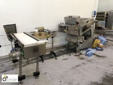 Ibonhart DW100 Bread Slicing Machine, belt width 370mm approx., year 2013, serial number 2739,