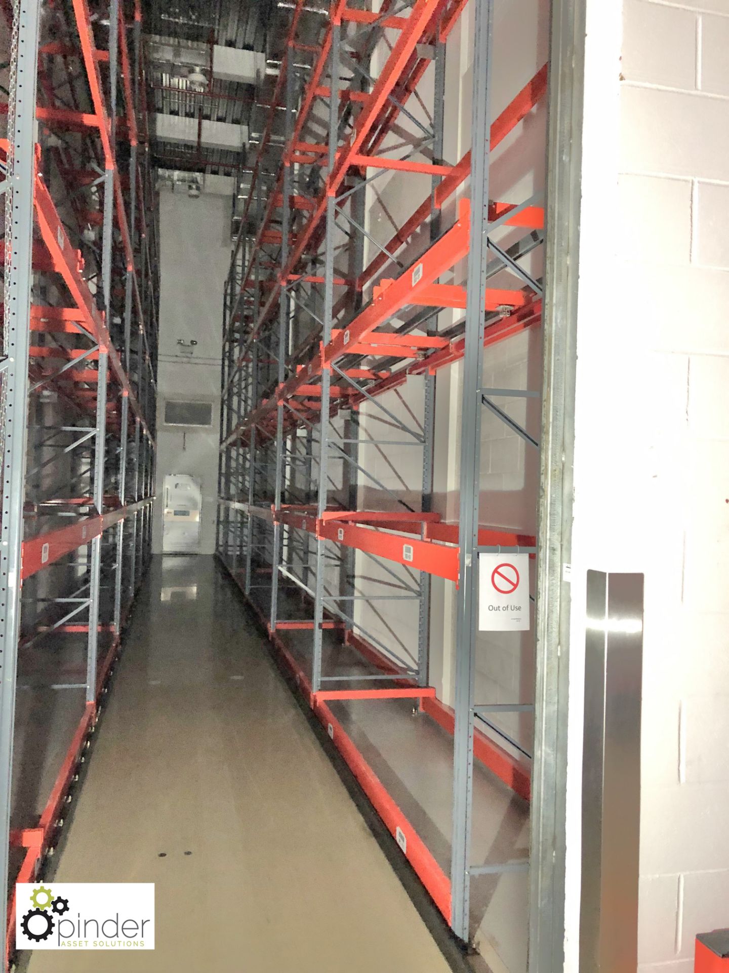 10 rows 7-bay Racking, uprights 12.5m x 900mm, beams 2650mm x 1120mm x 40mm, 18 beams per bay and - Bild 10 aus 12