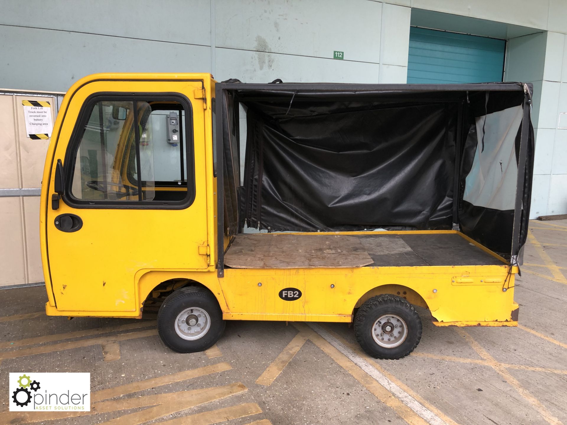Bradshaw Electric FB2 Electric Flatbed Truck, rated capacity 1362kg, year 2004, serial number 160850 - Image 3 of 8