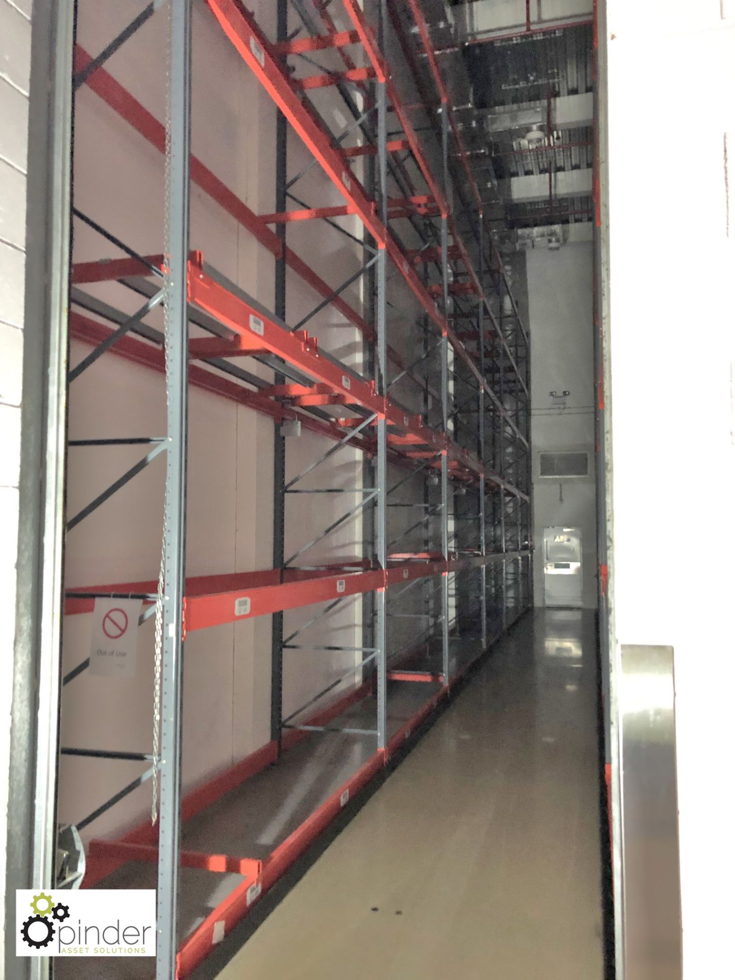 10 rows 7-bay Racking, uprights 12.5m x 900mm, beams 2650mm x 1120mm x 40mm, 18 beams per bay and - Bild 9 aus 12