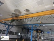 Self-Supporting Overhead Gantry Crane, 1tonne capacity, 15m x 15m, Felco Electric Hoist (located
