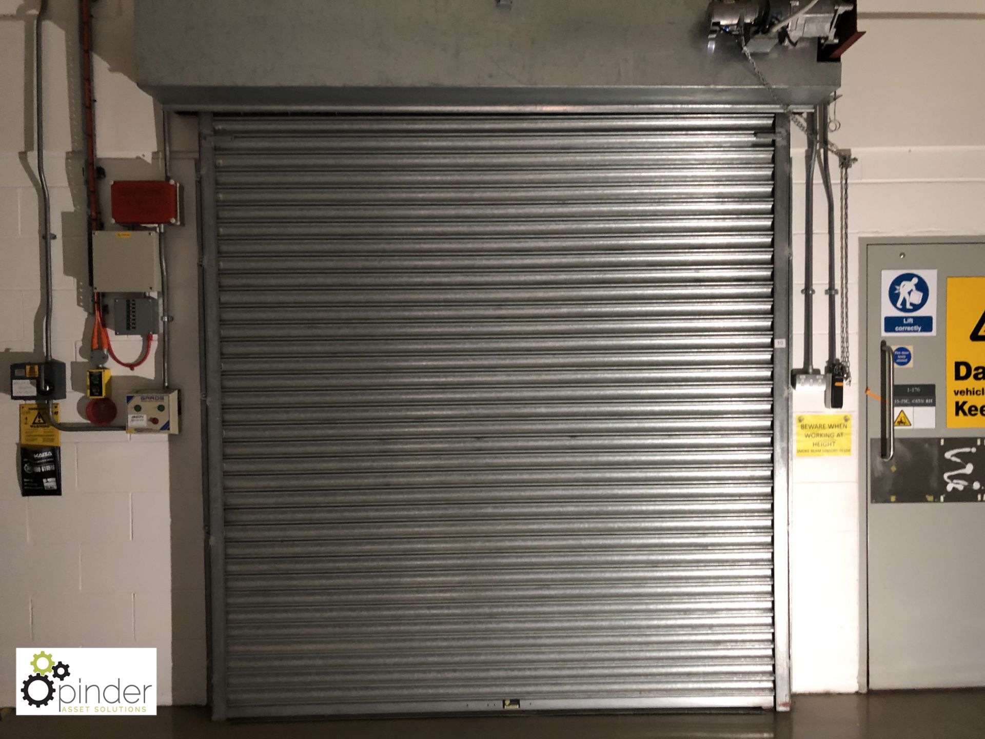 Roller Shutter Door, 2500mm wide x 2500mm high, with Garog auto control system (please note there is - Image 3 of 4