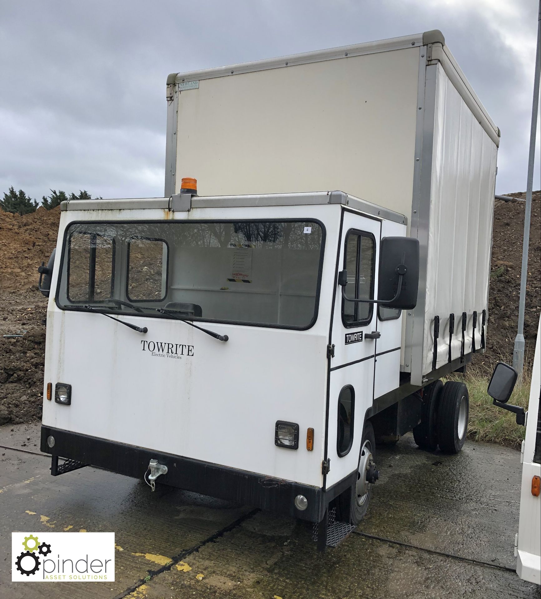 Towrite Curtainside Electric Truck, year 2011, serial number E11-06-0948, carry capacity 6000kg ( - Image 4 of 11