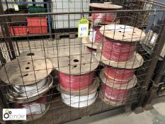 Quantity various reels Pirelli Cable, to and including stillage (located in back bay)