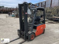 Linde E16P.01 Electric Forklift Truck, 4109hours, year 2007, duplex clear view mast, side shift,