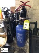 6 various Fire Extinguishers
