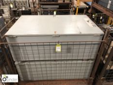 2 Enclosures, 1260mm x 780mm x 450mm, to and including stillage (located in back bay)