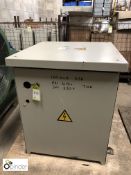 Transformer, 100kva, 415volts/230volts (located in back bay)