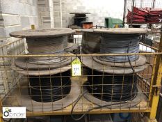8 various reels Flexible Cable, to and including stillage (located in back bay)