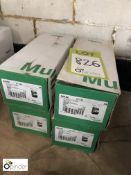 4 boxes 4 Schneider C25 3-pole MCBs, boxed and unused