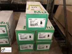 5 boxes 12 Schneider C63 single pole MCBs, boxed and unused