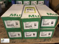6 boxes Schneider C63 3-pole MCBs, boxed and unused