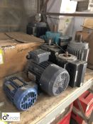 7 various Electric Motors, up to 4kw