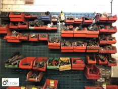 Quantity Hand Tools including mallets, screwdrivers, pliers, wrenches motor terminal blocks,