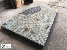 Checker Plate Platform Scale, 1800mm x 1200mm, with Digi DC190 digital read out and scale