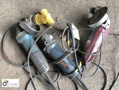 3 various Angle Grinders, 110volts and 240volts