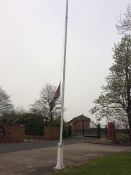 Bolt down Flag Pole, 8500mm approx, with pulleys