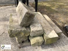 7 various stone/granite Blocks, to pallet