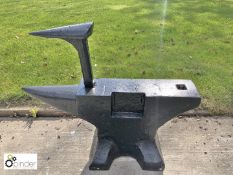 Single beak Anvil, 840mm with blacksmiths tool