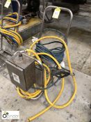 Stainless steel tubular framed Pump Cart with control panel (please note there is a lift out
