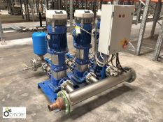 Lowara Pump Set comprising 3 Lowara 46SV02G075T pumps with motor and 3 Hydrovar Xylem pump