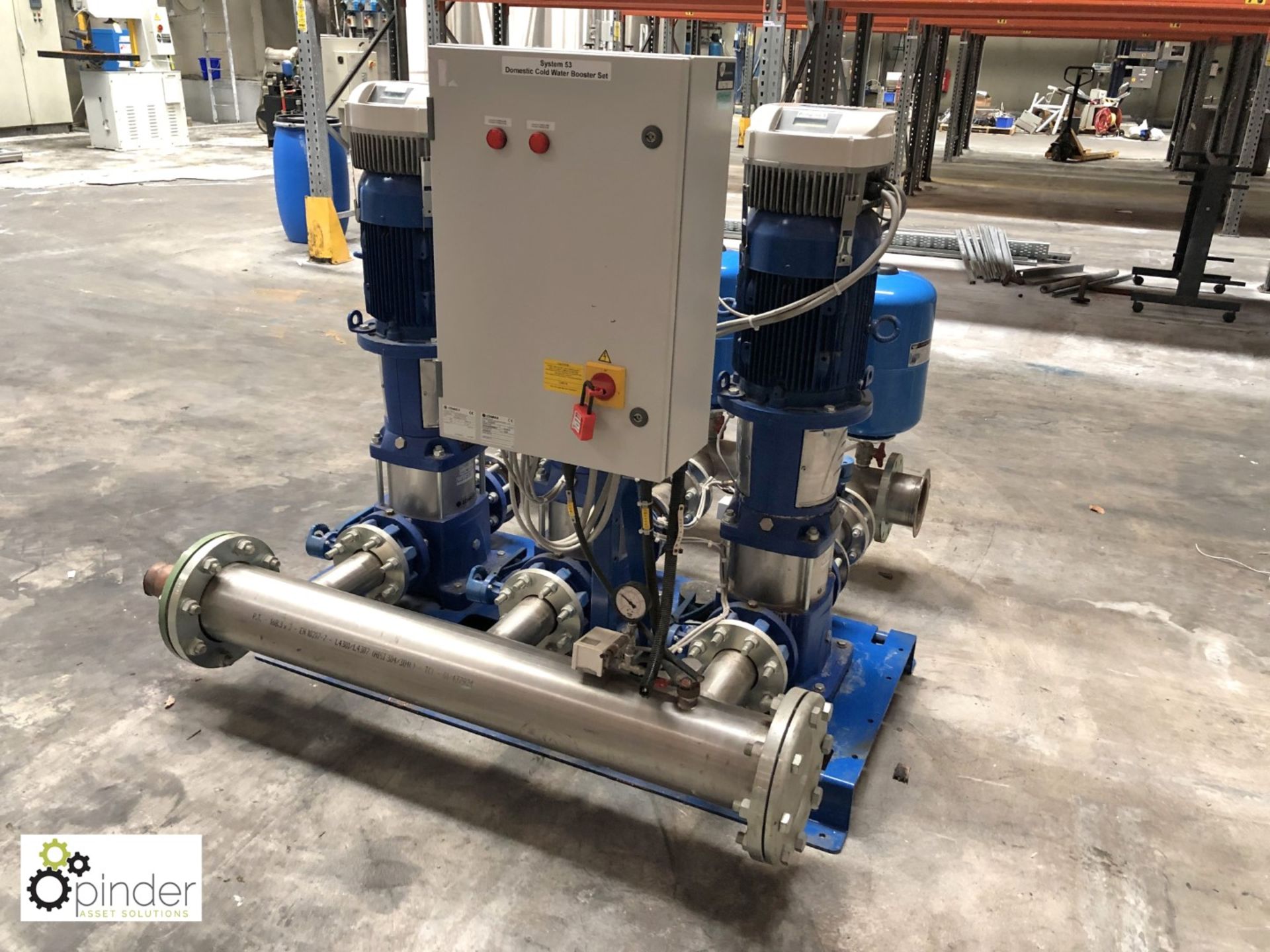 Lowara Pump Set comprising 3 Lowara 46SV02G075T pumps with motor and 3 Hydrovar Xylem pump - Image 2 of 8