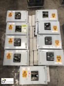 7 Isolation Boxes, 400volts (please note there is a lift out charge of £10 plus VAT on this lot)