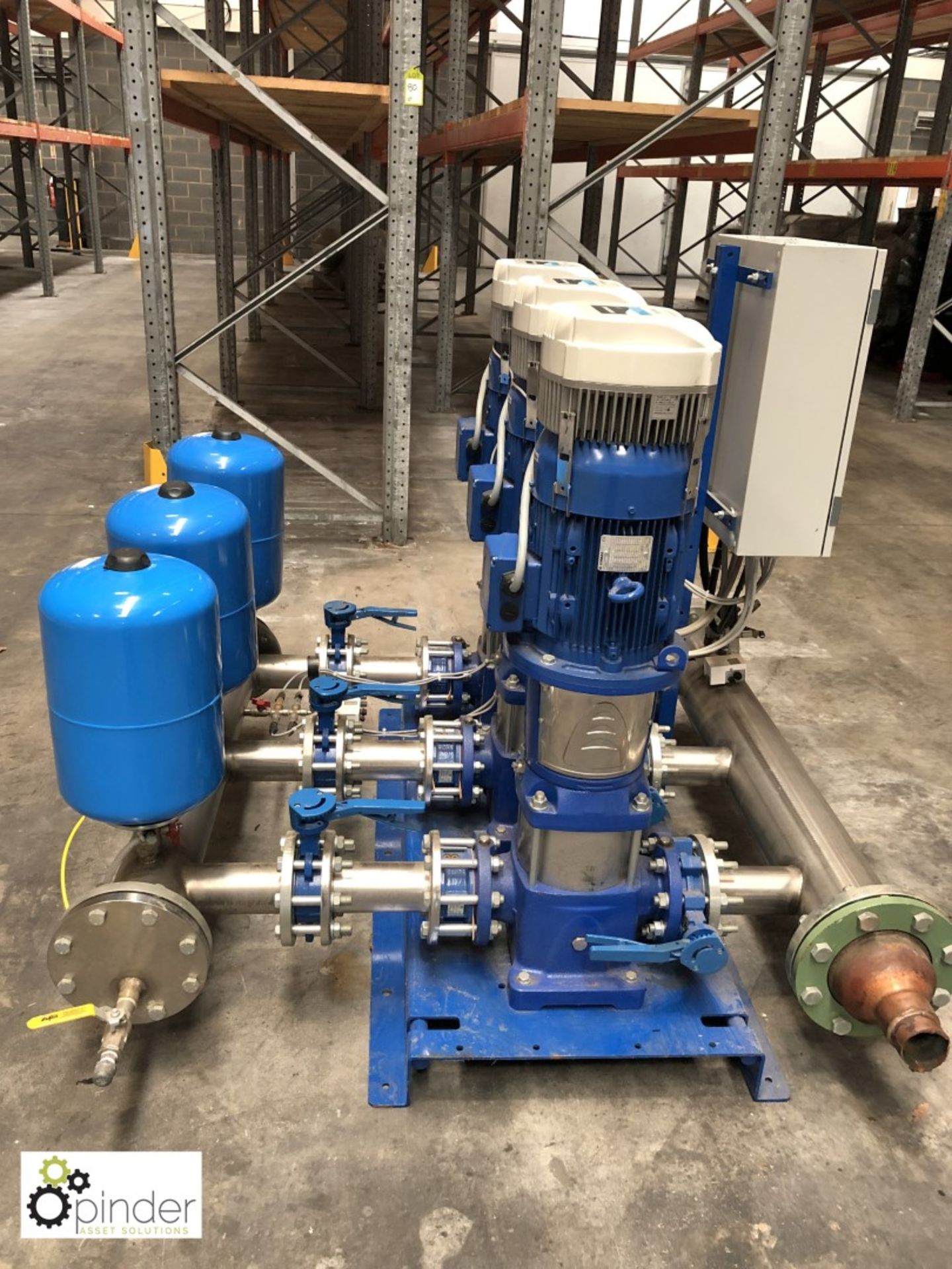 Lowara Pump Set comprising 3 Lowara 46SV02G075T pumps with motor and 3 Hydrovar Xylem pump - Image 7 of 8