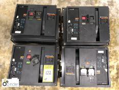 4 Merlin Gerin Masterpact M08H1 Circuit Breakers, 800amp (please note there is a lift out charge