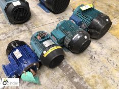 4 various Electric Motors (please note there is a lift out charge of £15 plus VAT on this lot)