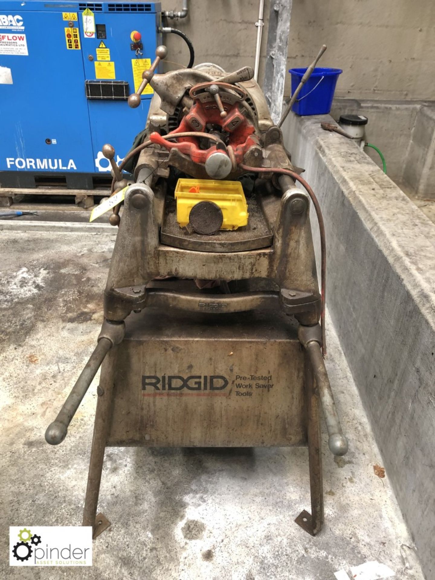 Ridgid 535 motorised Pipe Threader, 240volts, serial number 3073758 (please note there is a lift out - Image 3 of 3