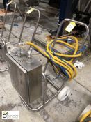 Stainless steel tubular framed Pump Cart with control panel (please note there is a lift out