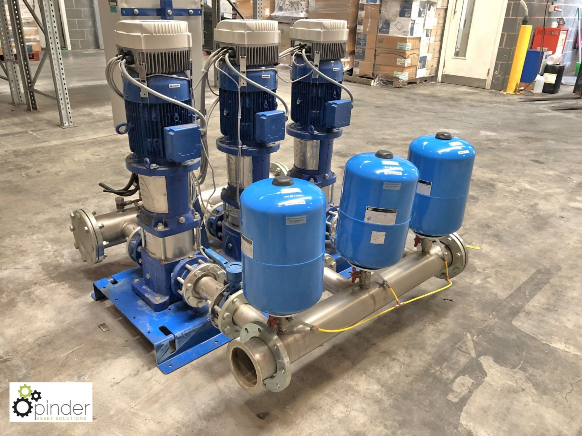 Lowara Pump Set comprising 3 Lowara 46SV02G075T pumps with motor and 3 Hydrovar Xylem pump - Image 6 of 8